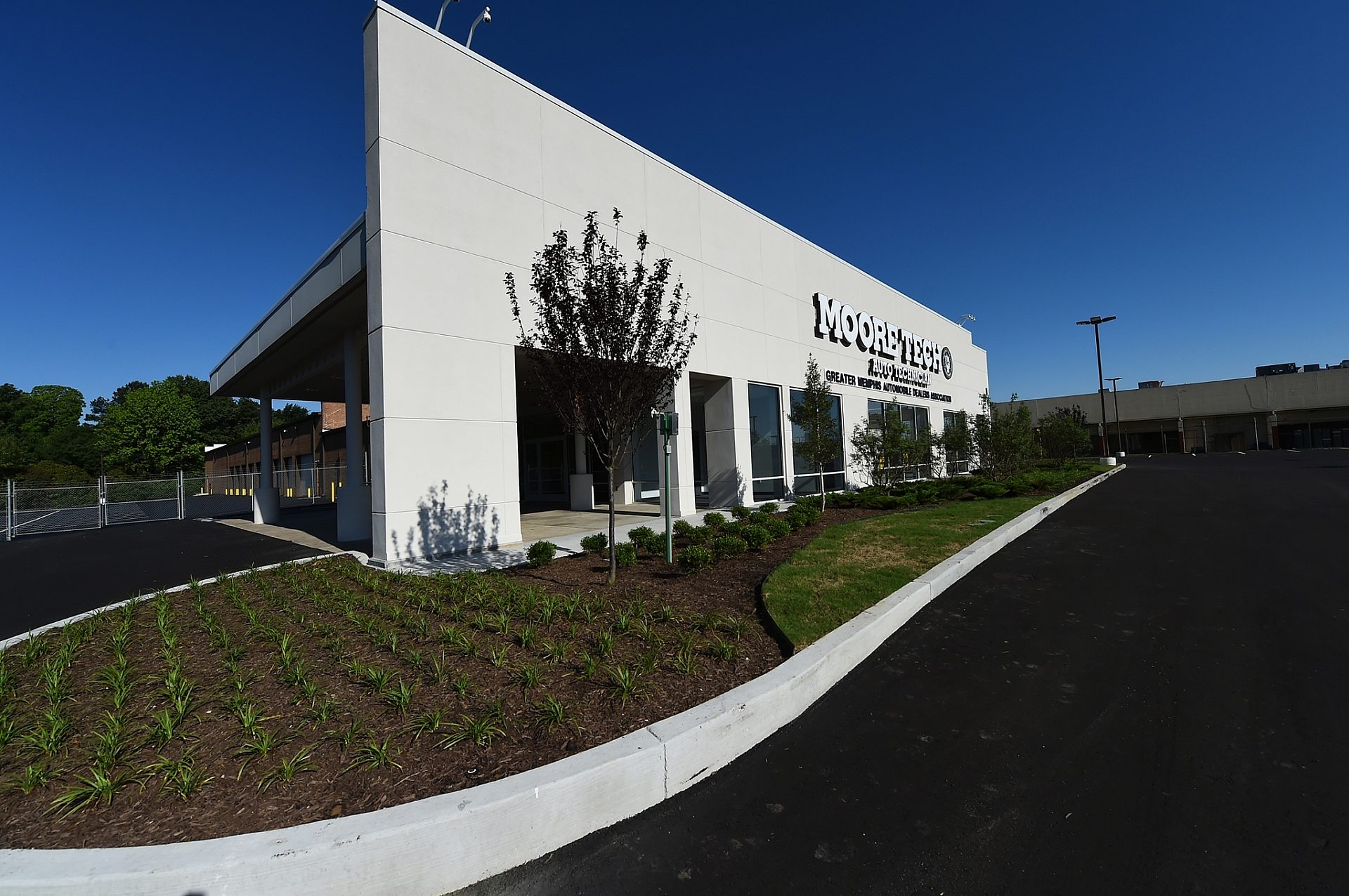 The exterior entrance of an auto technician trade school.