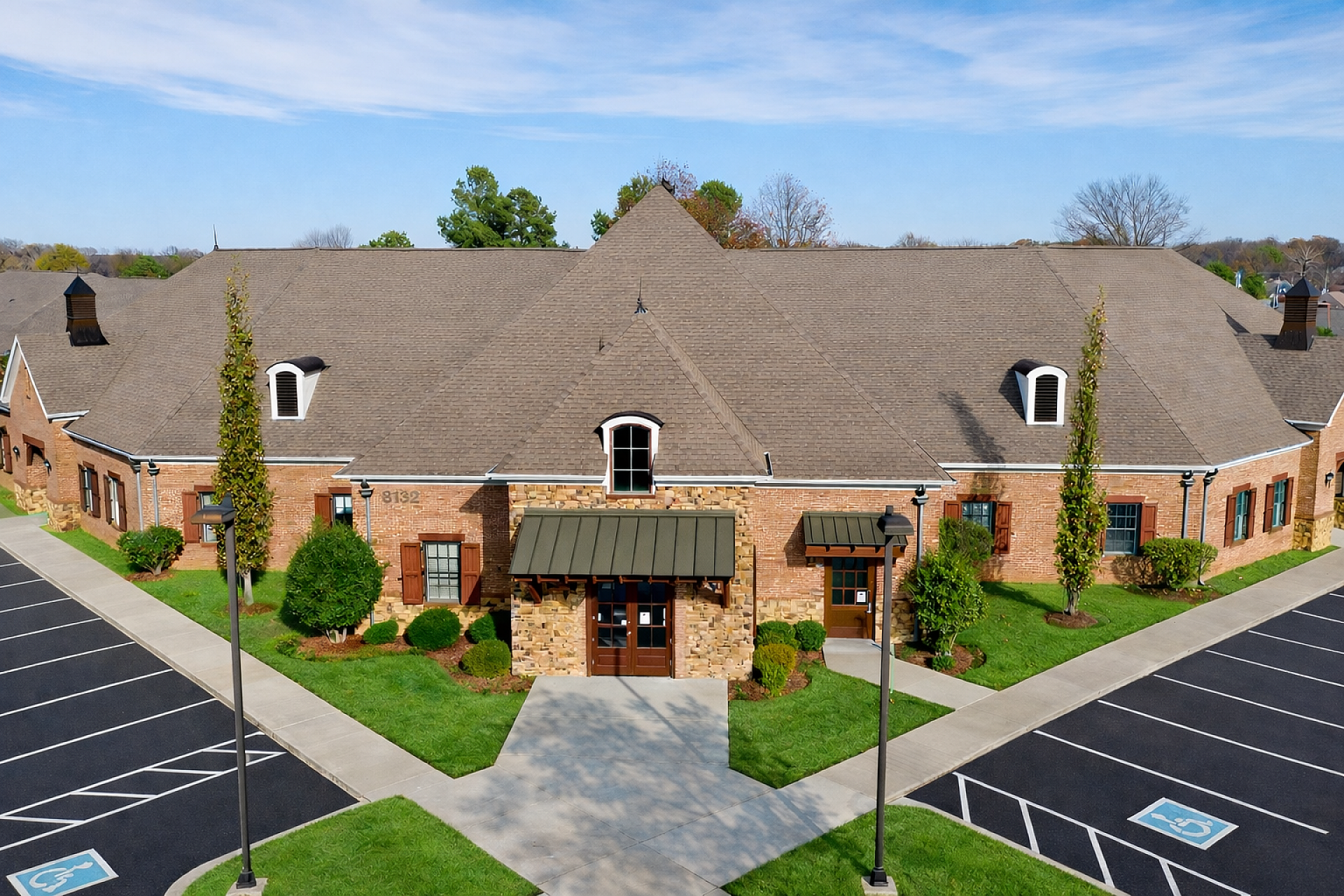 The exterior of a healthcare office building
