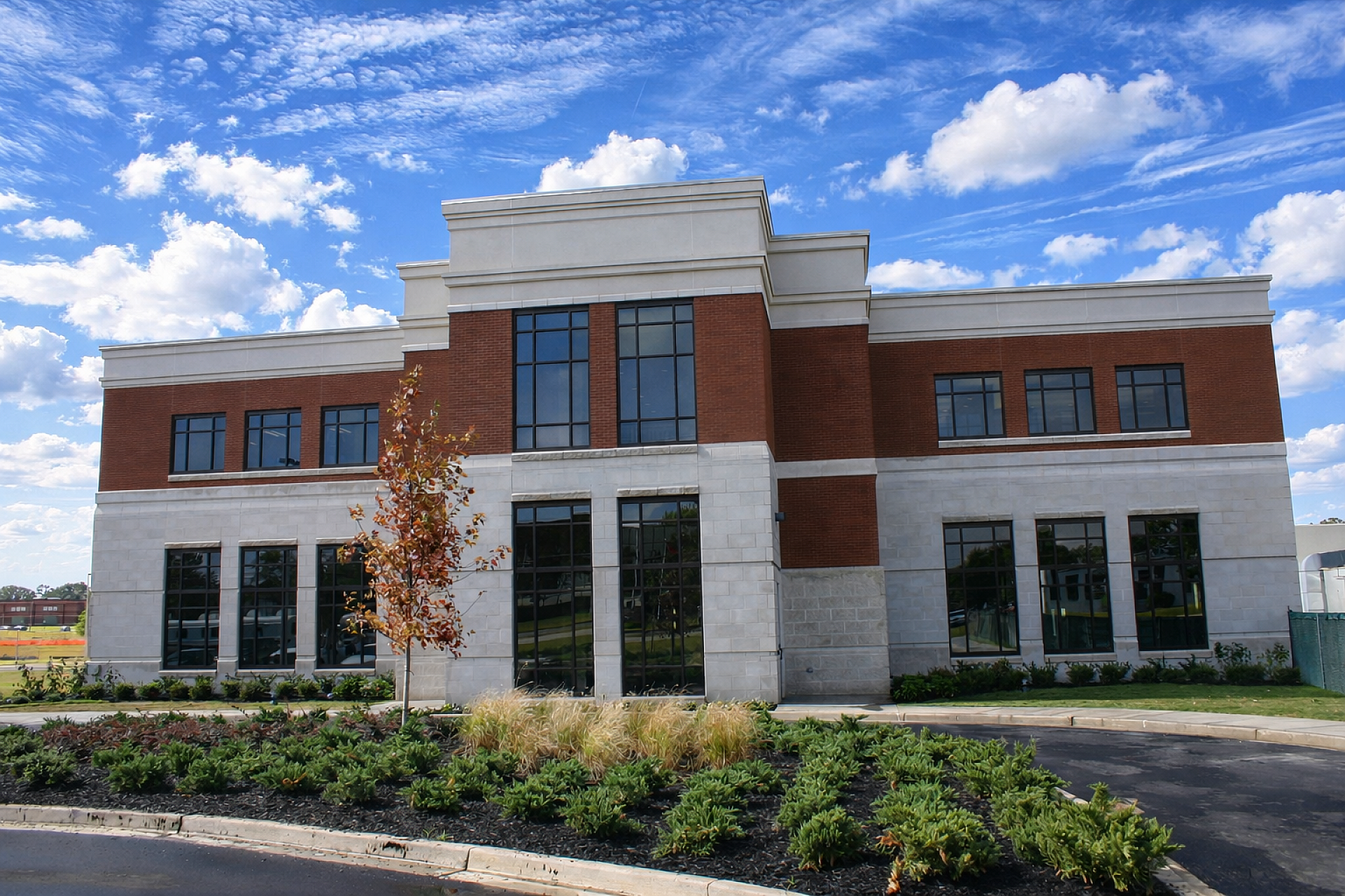 Exterior view of a medical office building with landscaping