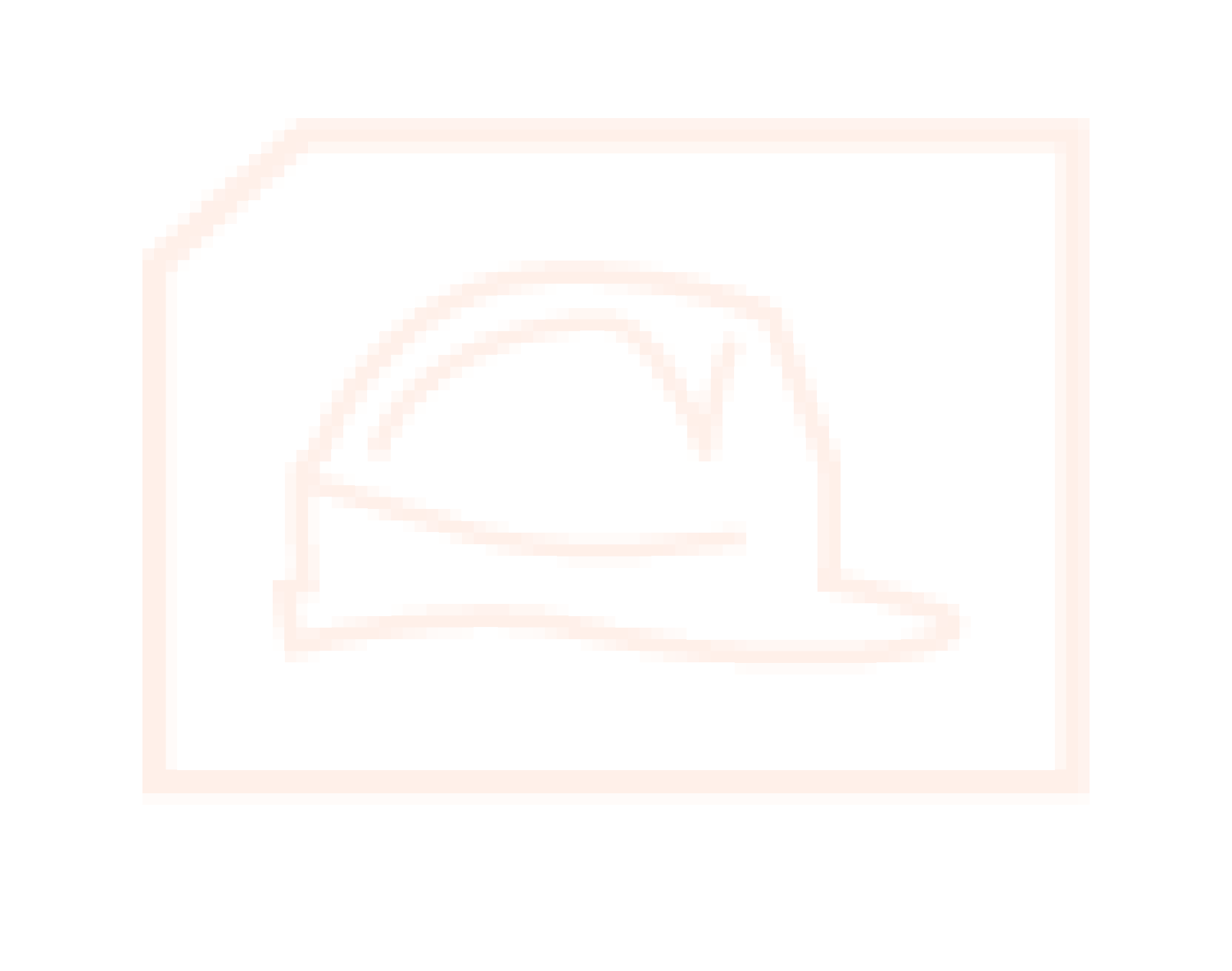 A beige construction hat icon