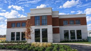 Exterior view of a medical office building with landscaping