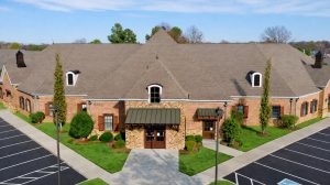 The exterior of a healthcare office building