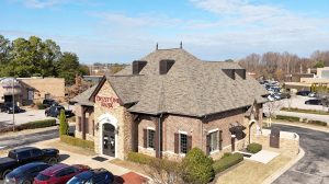 The exterior of a bank