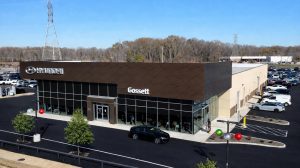 Rendering of a Hyundai car dealership